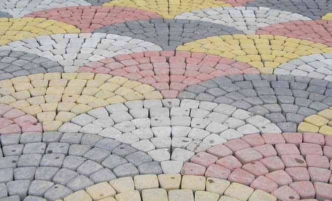 Proyek paving Classico/Kipas multi-warna
