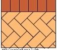 Pola paving Herringbone 45° + Border