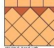 Pola paving Stack Bond + Segitiga